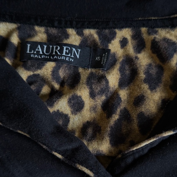 Ralph Lauren Black Button-Up 2-piece Pajama Set - Picture 4 of 6